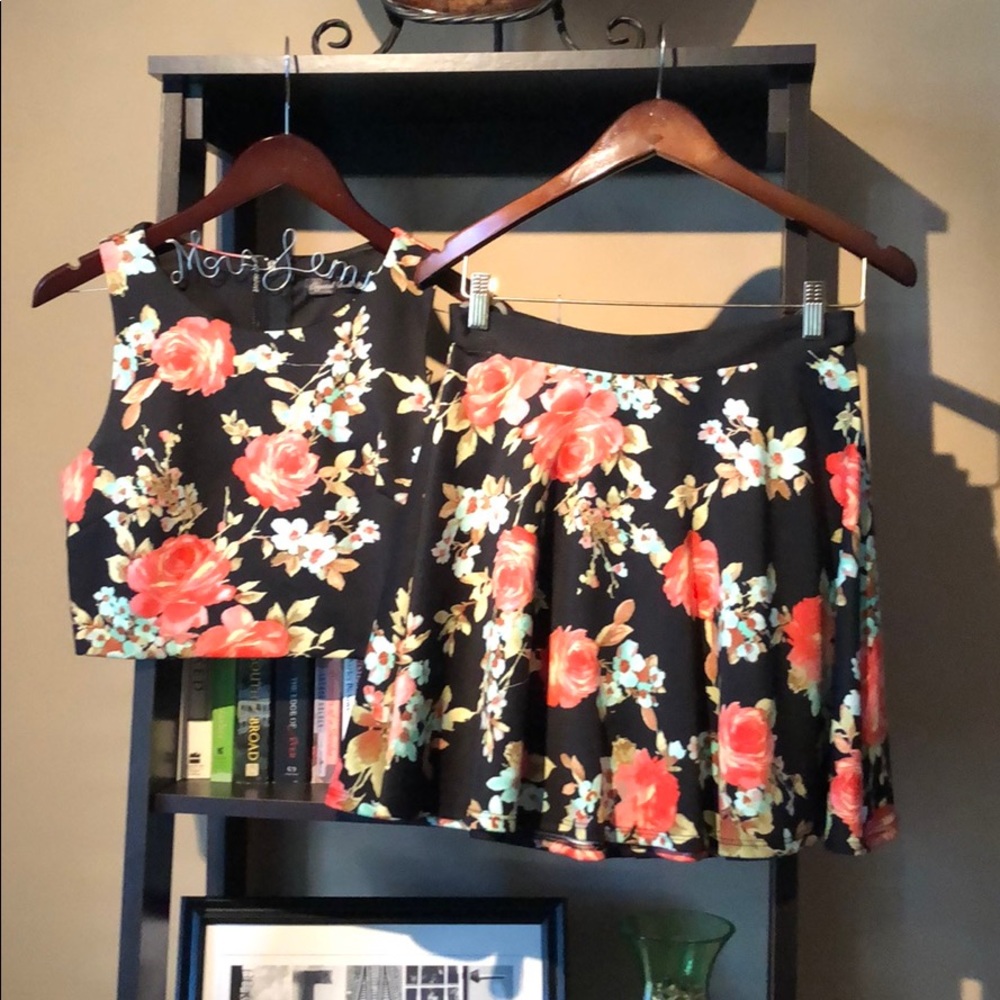 Floral 2 piece dress